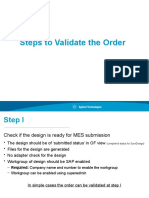Steps To Validate The Order