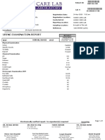 Urine Examination Report: Test Normal Range Unit