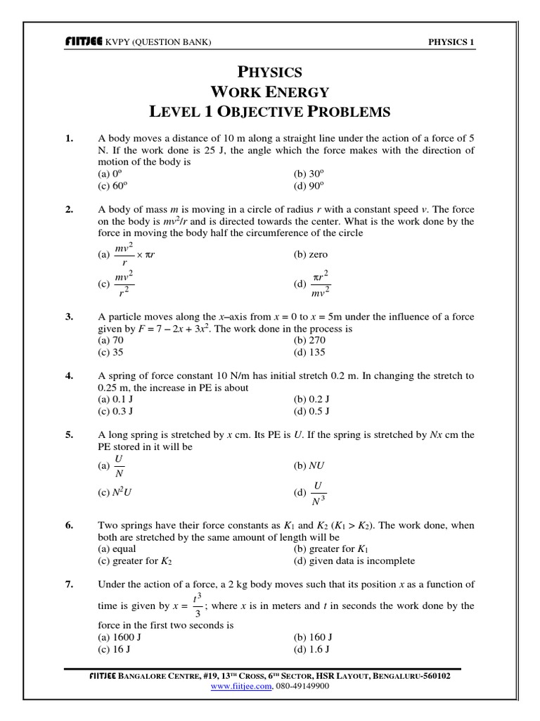 3 Work Energy Force Spacetime