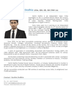 Brief profile- Sachin Dedhia(1)