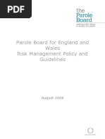 Parole Board Risk Management Policy