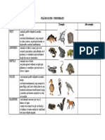 Lecţie - Fisa de Lucru Vertebrate