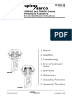 Types PN5000 and PN6000 Series Pneumatic Actuators