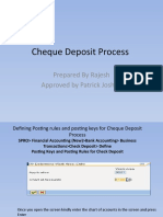 Cheque Deposit Process-F11