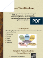 Notes: The 6 Kingdoms: SB3b. Compare How Structures and Function Vary Between The Six Kingdoms