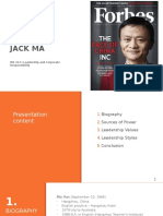 Jack Ma: IBS 212 I Leadership and Corporate Responsibility
