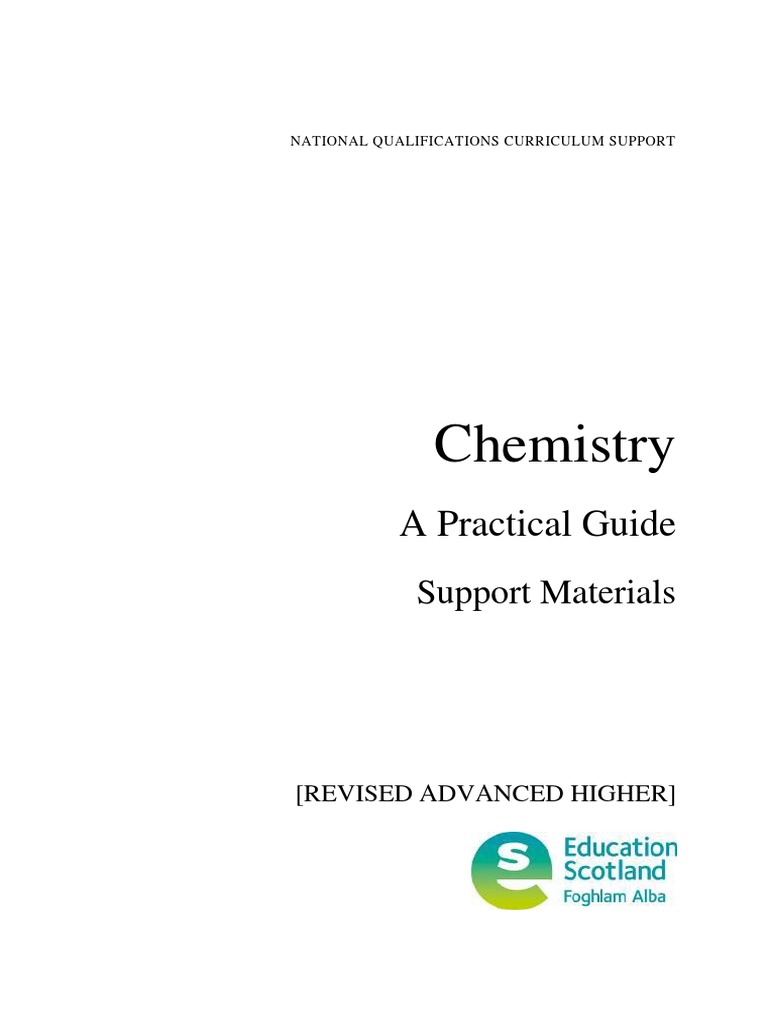 Guide To Practical Work | PDF | Titration | Chemistry