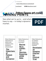 Turning Points: See What We're Up To - and What We Have To Say - in Today's Dynamic Market