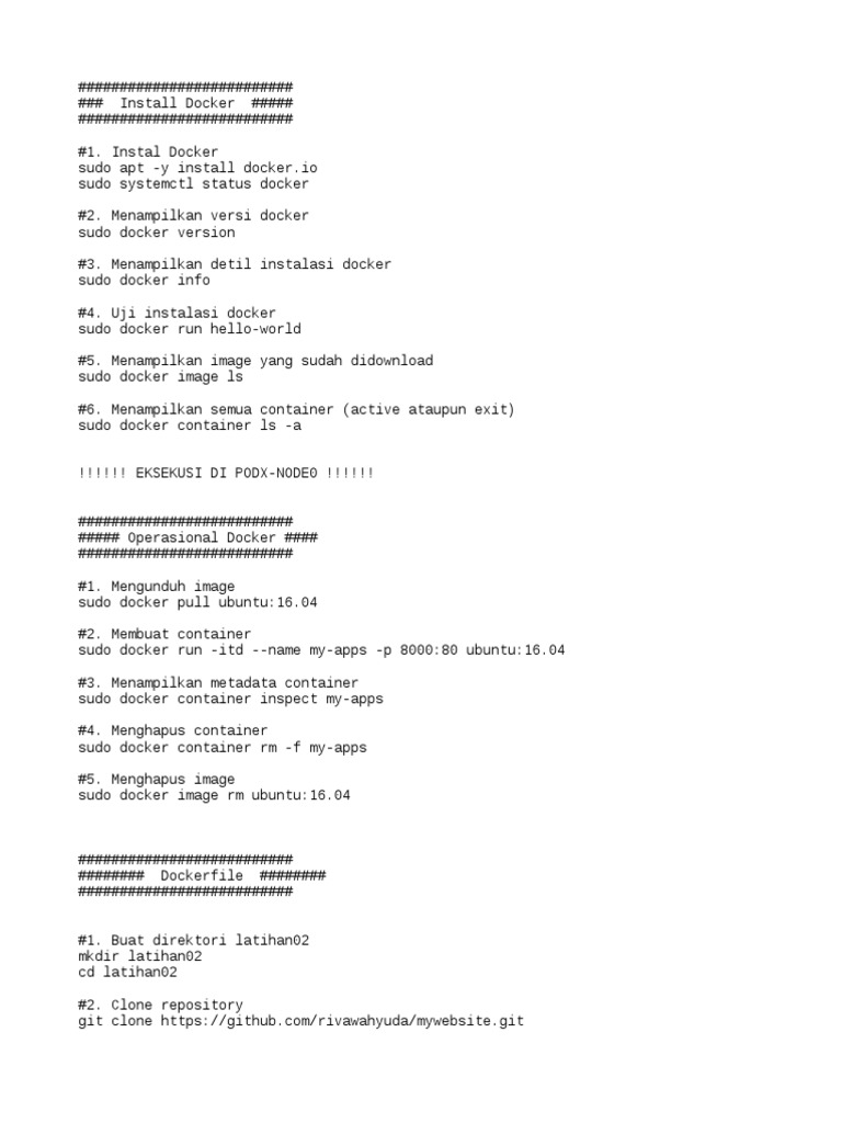 Docker Installation and Usage Guide | PDF | Computer Architecture ...