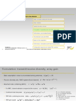 Outline: Feature Deep Dive: LTE69 Transmit Diversity For Two Antennas