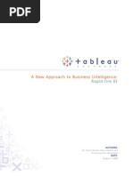 Rapid Fire BI A New Approach To Business Intelligence Tableau