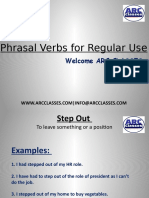 Phrasal Verbs For Regular Use