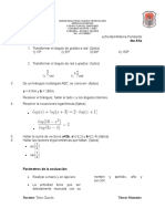 Actividad Mateia Pendiente de 4to Año