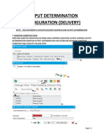 Output Determination Configuration (Delivery) : Page - 1