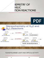 Stereochemistry of Nucleophilic Substitution Reactions