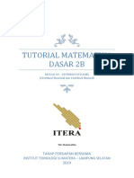 TUTORIAL MODUL 14B - DISTRIBUSI PELUANG (Distribusi Binomial Dan Distribusi Normal) PDF