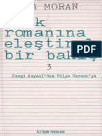 Berna Moran-Türk Romanına Eleştirel Bir Bakış 3 - Sevgi Soysal'dan Bilge Karasu'ya-Iletişim Yayınları (1994)