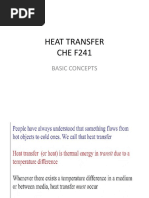 Heat Transfer CHE F241: Basic Concepts