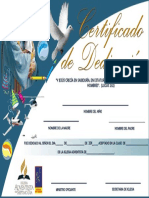 Certificado de Dedicacion de Ninos PDF