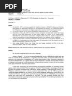 Ex Post Facto Law Prohibition