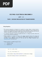 Votage Regulation of Transformers