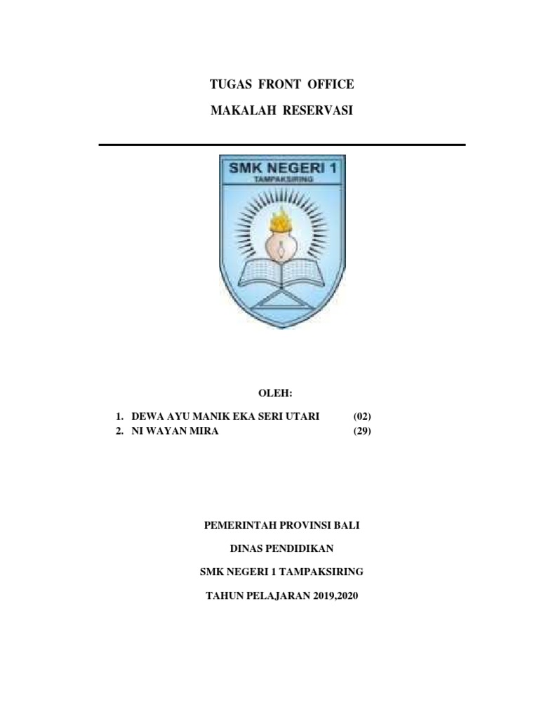 Tugas Front Office Ayu