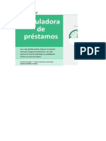 Calculadora de Prestamos - ClasesExcel