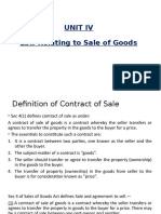 Sale of Goods Act Definitions