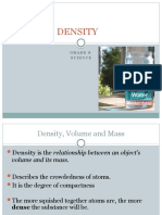 Density, Volume and Mass Relationship