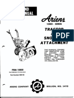 Ariens Tractor & Sno Thro Attachment 10000 Series