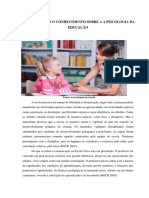 APROFUNDANDO O CONHECIMENTO SOBRE A A PSICOLOGIA DA EDUCAÇÃO PDF - Aula Interativa 1