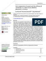 Floristic Composition of Weeds and The Efficacy of PRE Herbicides in A Black Locust (Robinia Pseudoacacia L.) Nursery