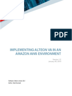 Implementing Alteon Va in An Amazon Aws Environment: January 06, 2019
