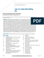 Design of The Collector of A Solar Dish-Stirling System