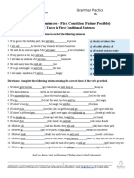 Conditional Sentences - First Condition (Future Possible)