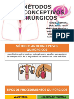 Métodos Anticonceptivos Quirúrgicos