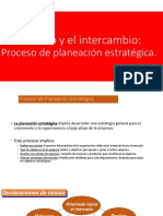 El Mercado, Intercambio, Proceso de Planeación Estratégica