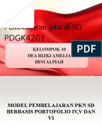 Model Pembelajaran PKN SD Berbasis Portofolio Iv, V Dan Vi