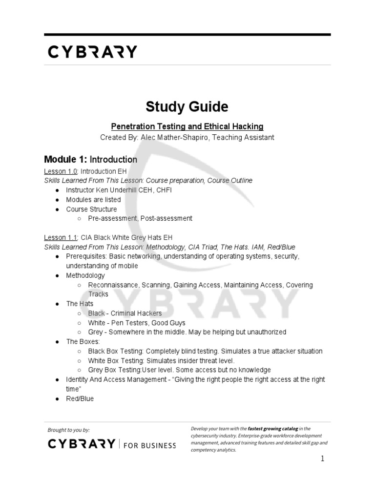 Study Guide: Introduction | PDF | Computer Virus | Malware