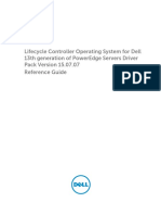 Lifecycle Controller Operating System For Dell 13Th Generation of Poweredge Servers Driver Pack Version 15.07.07 Reference Guide