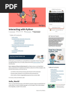 Interacting With Python