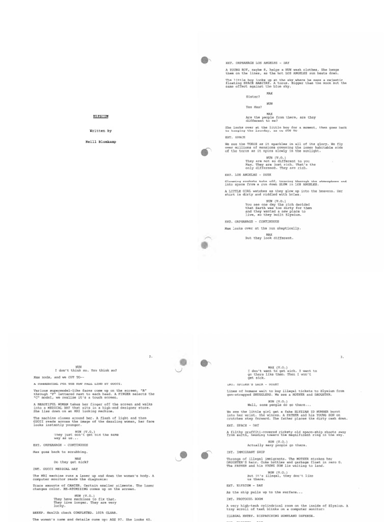 Elysium Script | PDF