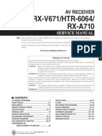 Yamaha RXA 710 Service Manual Part 1 PDF