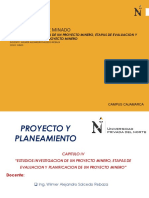 Planificación minera: etapas de evaluación e investigación