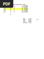 Range Frequency Midpoint Cumulative Freqquency (X - ) 2