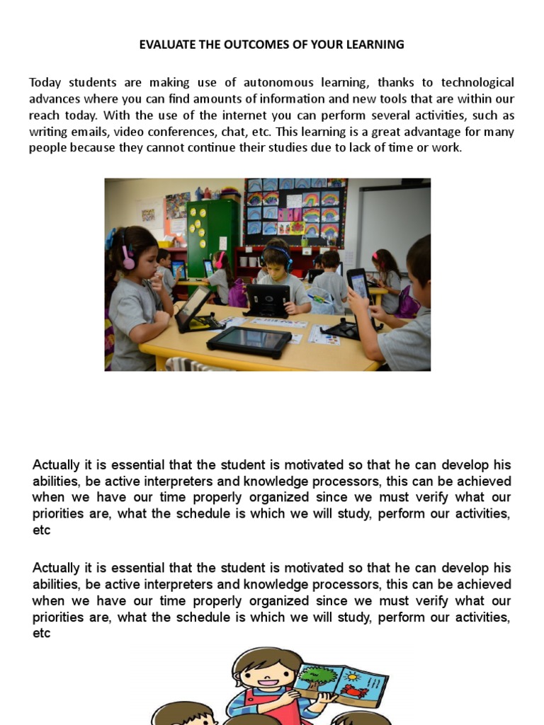 Evaluate The Outcomes of Your Learning | PDF | Neuropsychology | Learning