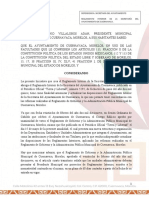 Reglamento Interior de La Secretaría Del Ayuntamiento de Cuernavaca