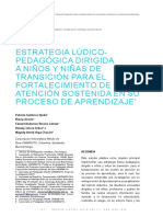 Estrategia Lúdico-Pedagógica Dirigida A Niños Y Niñas de Transición para El Fortalecimiento de La Atención Sostenida en Su Proceso de Aprendizaje