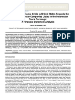 Effect of US Economic Crisis on Indonesian Infrastructure Companies