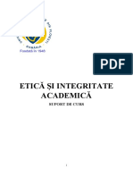 Etica Si Integritate Academica
